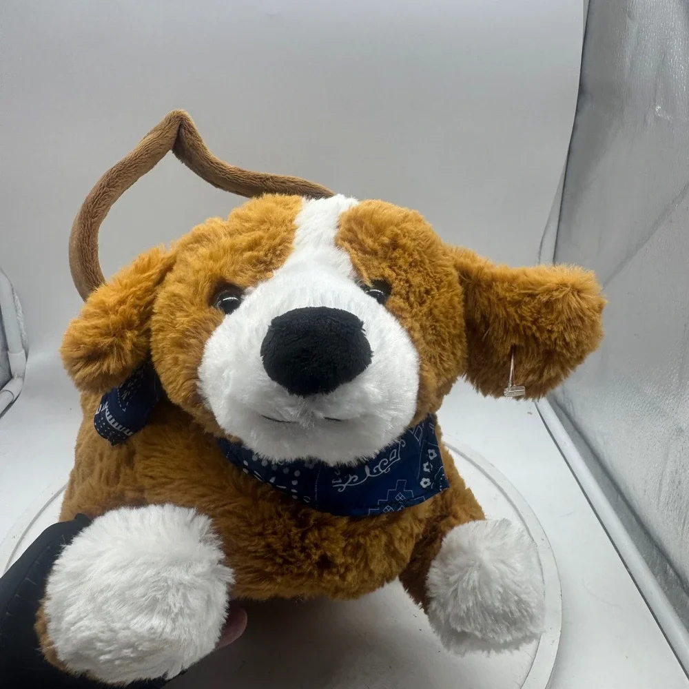 Dan Dee Beagle Plush Puppy Dog Easter Basket Halloween Treat Bag Bandana Animal